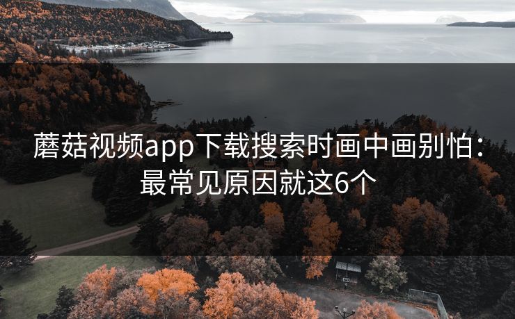 蘑菇视频app下载搜索时画中画别怕：最常见原因就这6个