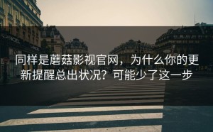 同样是蘑菇影视官网，为什么你的更新提醒总出状况？可能少了这一步