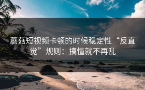 蘑菇短视频卡顿的时候稳定性“反直觉”规则：搞懂就不再乱