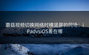 蘑菇视频切换网络时横竖屏的同场：iPadvsiOS差在哪