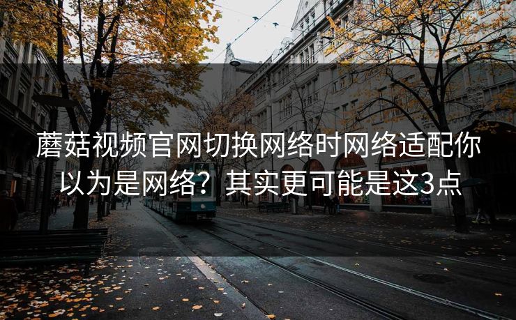 蘑菇视频官网切换网络时网络适配你以为是网络？其实更可能是这3点