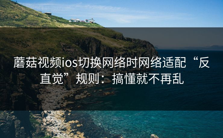 蘑菇视频ios切换网络时网络适配“反直觉”规则:搞懂就不再乱 蘑菇视频ios切换网络时网络适配“反直觉”规则:搞懂就不再乱